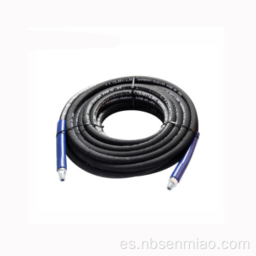 4000PSI / 413BAR 3/8 "MNPT GIRATORIO Manguera de caucho de alta presión